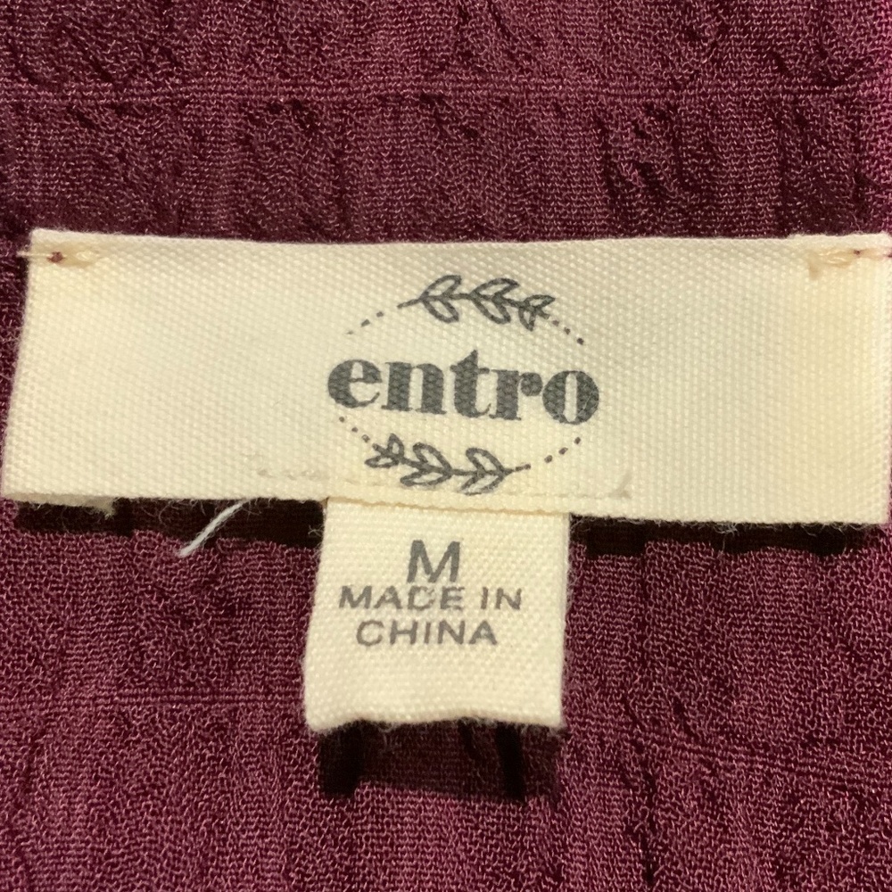 Entro Ruffled Top - Euc - image 4